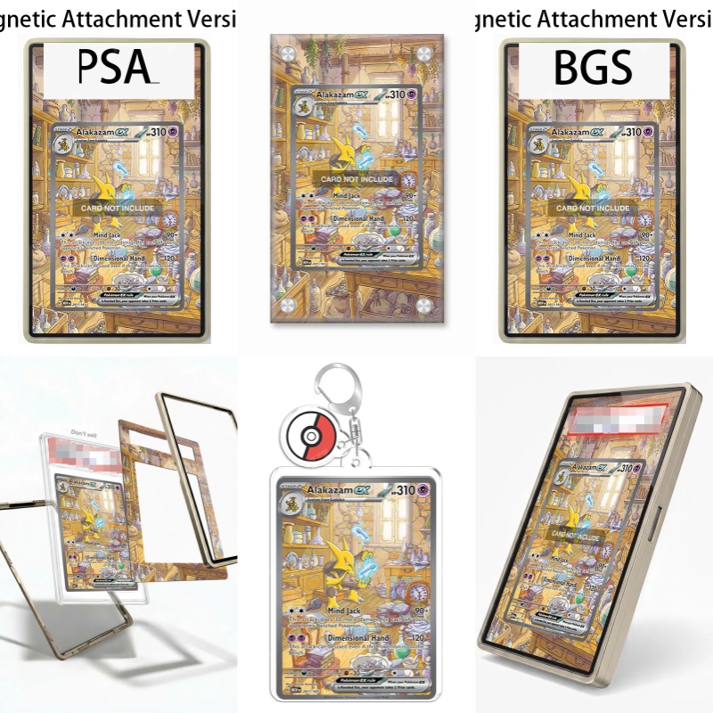 Display Case Acrylic - ของสะสมงานศิลปะสำหรับโปเกมอน สการ์เล็ต ไวโอเล็ต อลาคาซัม EX ของขวัญสำหรับแฟนๆ