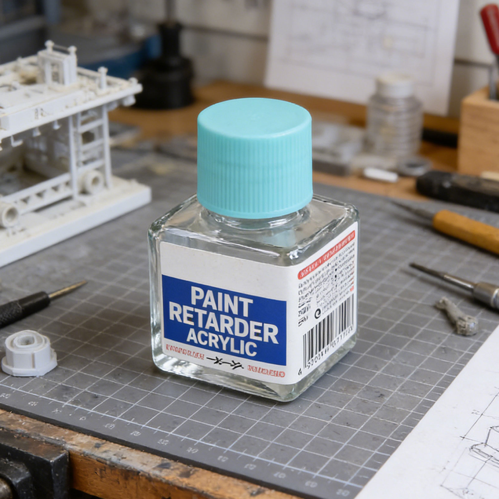 Tamiya Model Paint Set - 2026 สารหน่วงการแห้งของสีอะคริลิก สำหรับสีอะคริลิก ให้ผิวเรียบเนียน ป้องกันรอยขีดข่วน อัตราส่วน